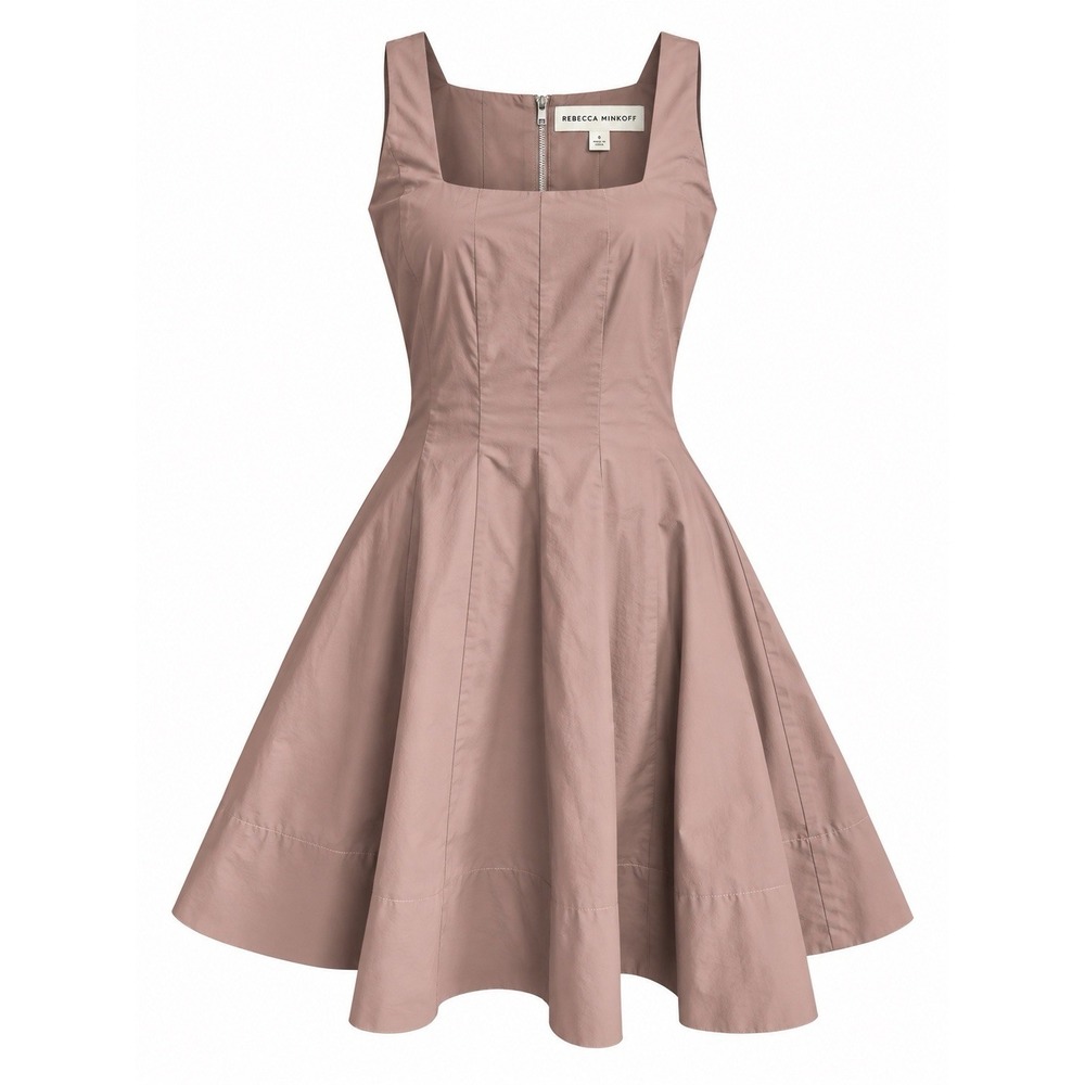 NWT $178 Rebecca Minkoff Selena Seamed A-Line Mini Dress Sz 0 Chic Coquette